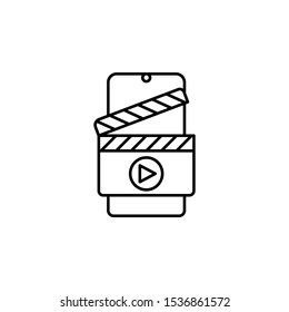 Movie cinema mobile icon. Element of mobile technology icon