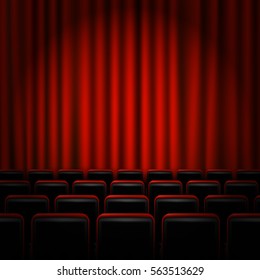 Movie cinema premiere poster design . Vector template background.