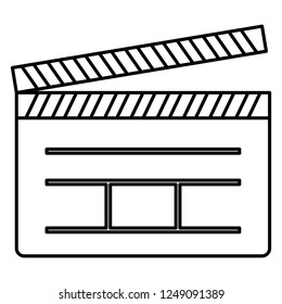 Movie clapboard design