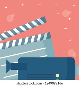 Movie clapboard design