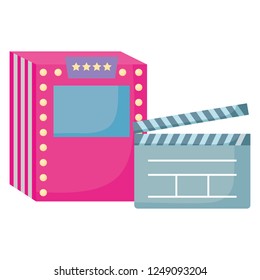 Movie clapboard design