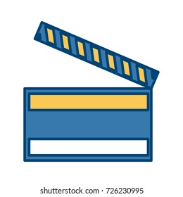 Movie clapboard symbol