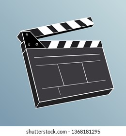 Movie clapper board