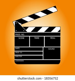 Movie clapper board
