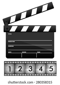 Movie clapper board