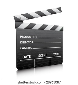 Movie clapper board