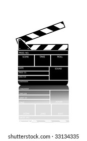 Movie clapper board