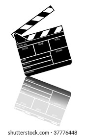 Movie clapper board