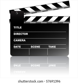 Movie clapper board