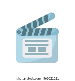 movie clapper board cinema vector illustration eps 10
