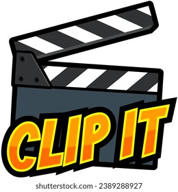 movie clapper board clip it twitch emote