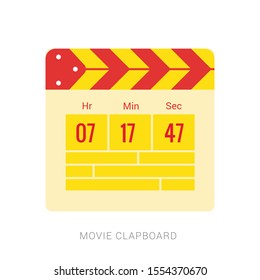 Movie Clapper board icon vector illustration