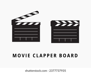 La película Clapper Board. Ilustración de vectores aislados