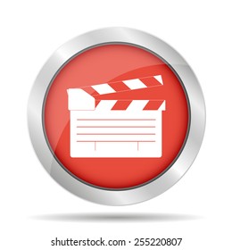 movie clapper board, movie maker vector. Illustrator