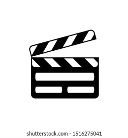 Movie Clapper Board Symbol Icon Vector Illustration