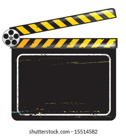 Movie Clapper Board, Vektorgrafik mit Lagen Datei.