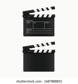 Movie clapper board. Vector illustration.