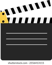 Movie Clapper Boards Action Vector Illustration