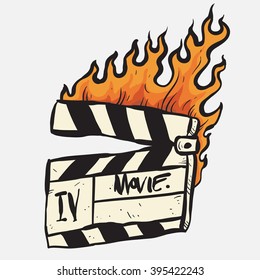 movie clapper burning
