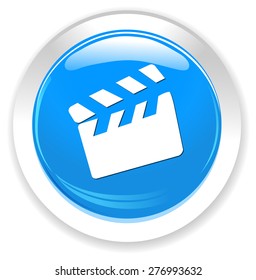 movie clapper icon  