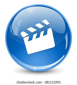 movie clapper icon  