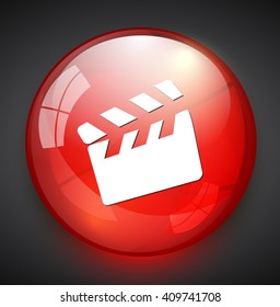 movie clapper icon  