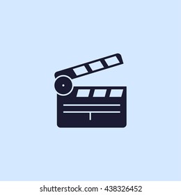 movie clapper icon