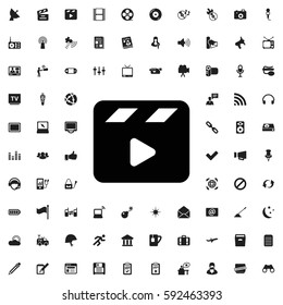 movie clapper icon illustration isolated vector sign symbol Media icons vector set.