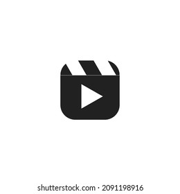 movie clapper icon. Vector illustration for graphic design, Web, UI, app.