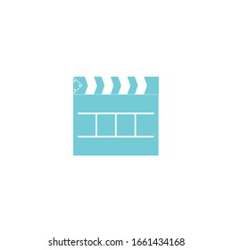 movie clapper icon vector sign isolated for graphic and web design. movie clapper symbol template color editable on white background.
