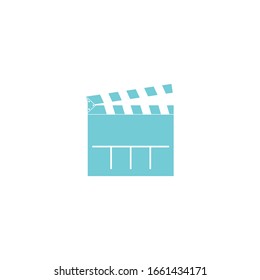movie clapper icon vector sign isolated for graphic and web design. movie clapper symbol template color editable on white background.