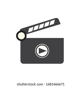 Vector de icono abierto del cuadro de película
