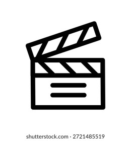 Diseño del Vector del icono del contorno de la paleta de la película bueno para el Web o el App móvil