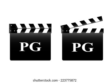 Movie Clapper With Rate PG