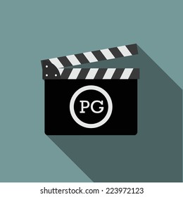 Movie Clapper With Rate PG 