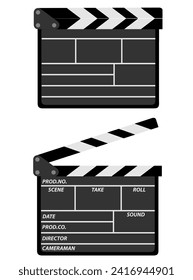 movie clapper stock vector illustration isolated on white background