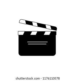 Movie clapper vector icon