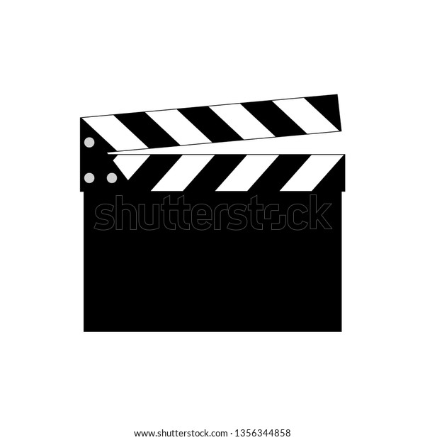 Movie Clapper Vector Icon Stock Vector (Royalty Free) 1356344858