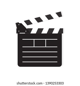 movie clapperboard icon- vector illustration
