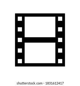 vector de icono de clip de película