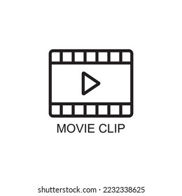 movie clip icon , video icon