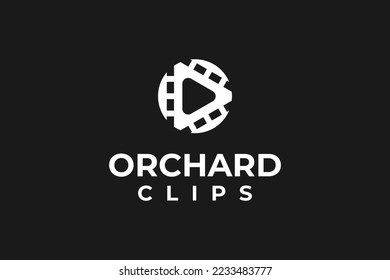 movie clip play logo premium
