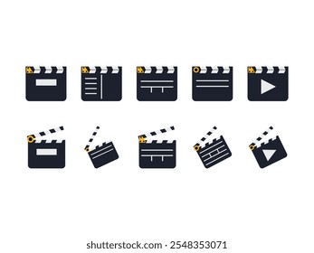 Conjunto de Elementos de Design do Movie Clipper 