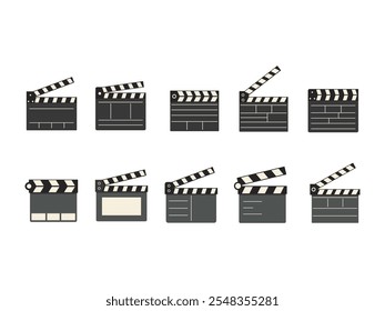 Movie Clipper Illustration Element Set