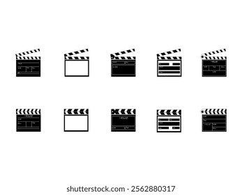 Movie Clipper Illustration Element Set