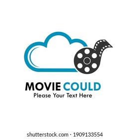 Movie cloud logo template illustration