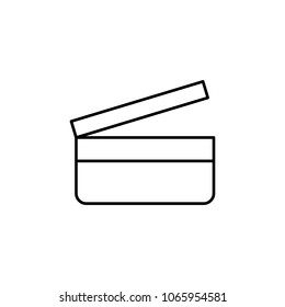 movie cracker icon. Element of simple icon for websites, web design, mobile app, info graphics. Thin line icon for website design and development, app development  on white background