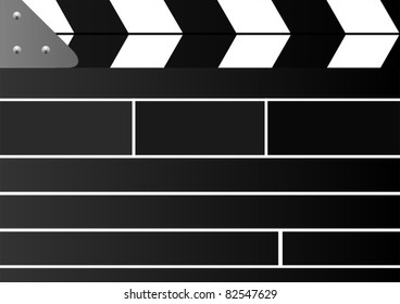 Movie cracker, used in the process of making a film with a screen on the case