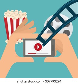 Movie digital design, vector illustration 10 eps graphic