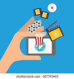 Movie digital design, vector illustration 10 eps graphic